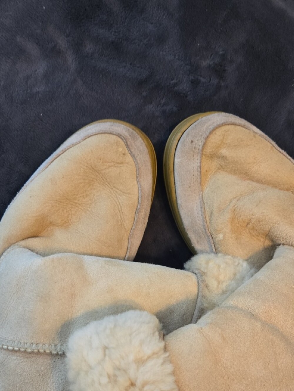 UGG Chestnut Shearling Cuff Suede Ankle Boots - Picture 4 of 5